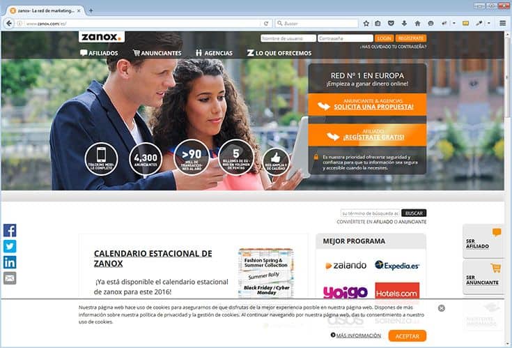 Zanox.com pone en contacto a marcas y medios para difundir campañas de publicidad